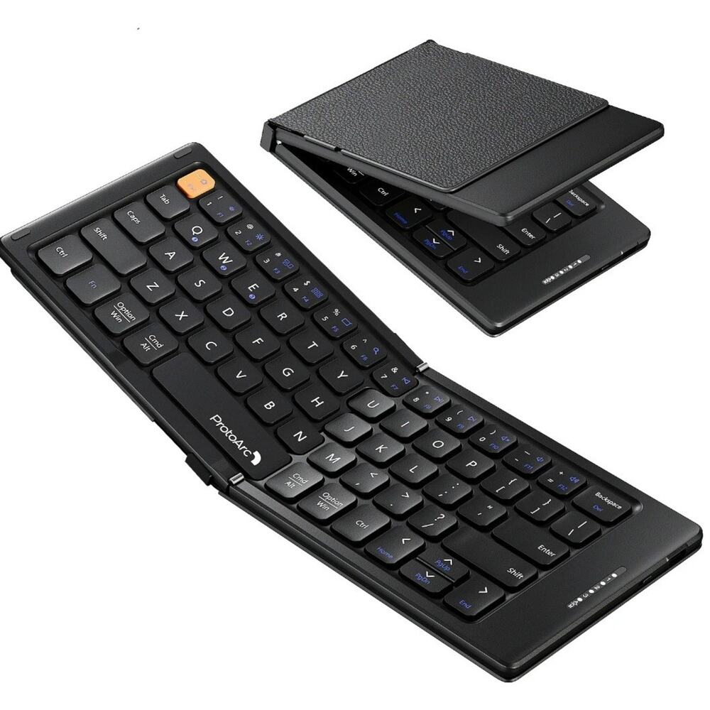 ProtoArc Foldable Bluetooth Keyboard Rechargeable Travel Keyboard Model XK04
